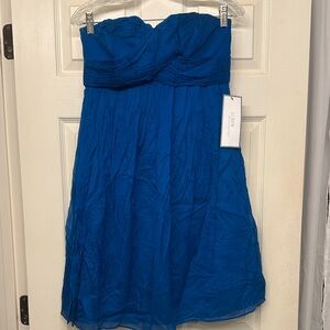 J. Crew Blue Silk Dress